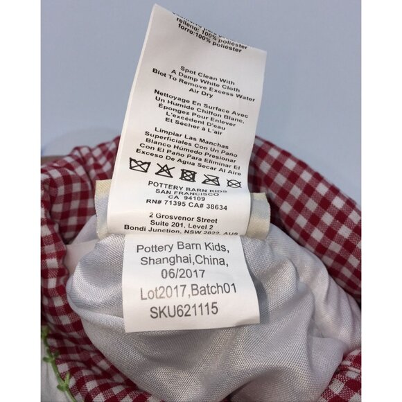 Pottery Barn Kids Murray Santa Gifts Christmas Tree Quilted Holiday Stocking - Picture 6 of 10